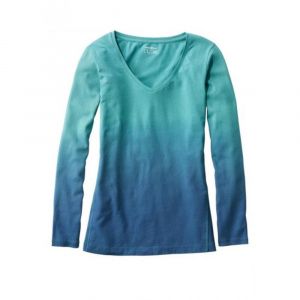 Кофта Eddie Bauer Womens Dip Dye Long-Sleeve Top PETROL