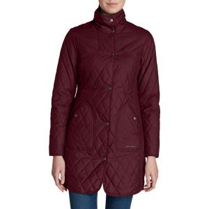 Пальто Eddie Bauer Womens Year-Round Field Coat DK BERRY