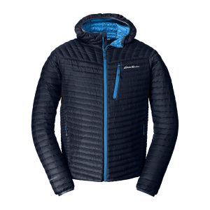 Куртка Eddie Bauer Mens MicroTherm StormDown Hooded NAVY
