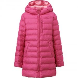 Куртка Uniqlo girls light warm padded coat Pink