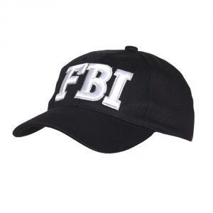 Кепка Baseball Cap FBI Silver Black