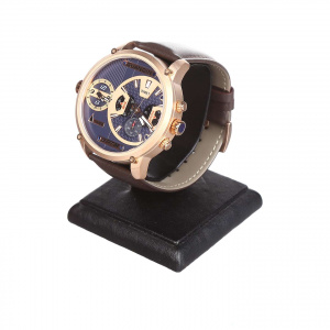 Часы Guanqin Gold-Blue-Brown GS19076 CL
