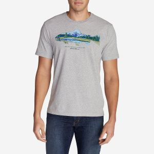 Футболка Eddie Bauer Men Graphic Outdoor Outf. LTH GRAY
