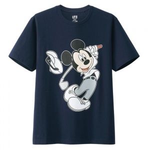 Футболка Uniqlo Men Mickey Plays graphic Navy