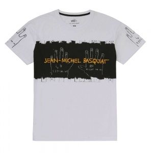 Футболка Uniqlo Men SPRZ NY graphic (Jean-Michel Basquiat) White