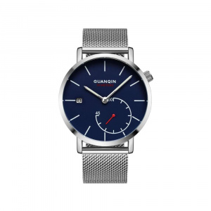 Часы Guanqin Silver-Blue-Silver GS19083 CS