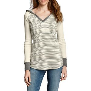 Кофта Eddie Bauer Womens Favorite Striped Hoodie IVORY